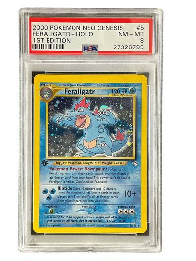 Neo Genesis  005/111 PSA8 #27326795 Feraligatr (5)  - 1st Edition Holofoil - Holo Rare