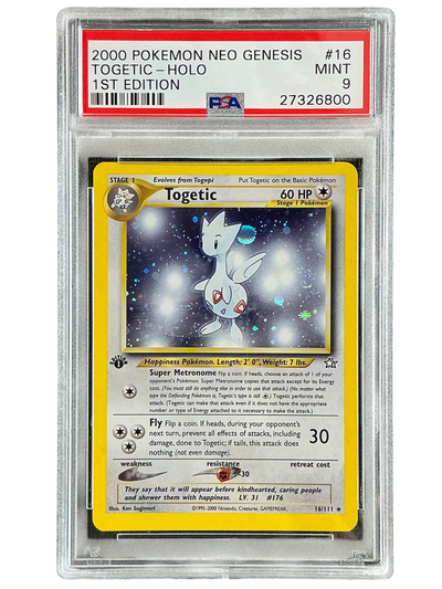 Neo Genesis  016/111 PSA9 #27326800 Togetic  - 1st Edition Holofoil - Holo Rare