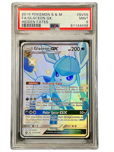 Hidden Fates Shiny Vault  SV55/SV94 PSA9 #61144498 Glaceon GX  - Holofoil - Shiny Holo Rare