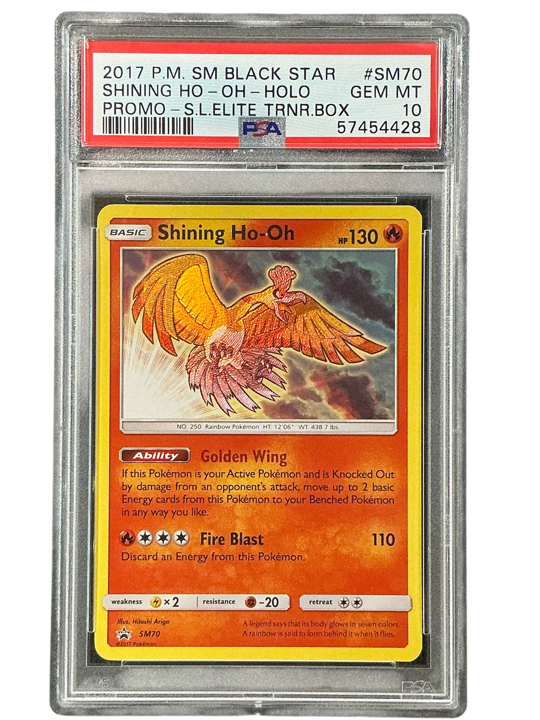 SM Promos  SM70 PSA10 #57454428 Shining Ho-oh  - Holofoil - Promo