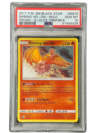 SM Promos  SM70 PSA10 #57454428 Shining Ho-oh  - Holofoil - Promo