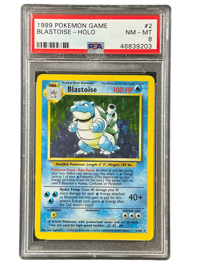 Base Set  002/102 PSA8 #46839203 Blastoise  - Holofoil - Holo Rare