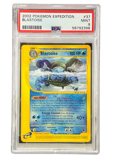 Expedition  037 PSA9 #58792398 Blastoise (37)  - Rare