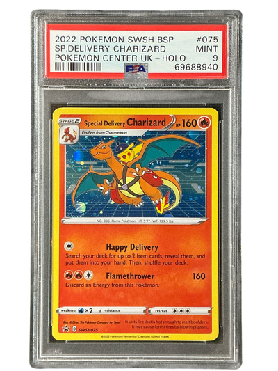 SWSH Sword & Shield Promo Cards  SWSH075 PSA9 #69688940 Special Delivery Charizard  - Holofoil - Promo