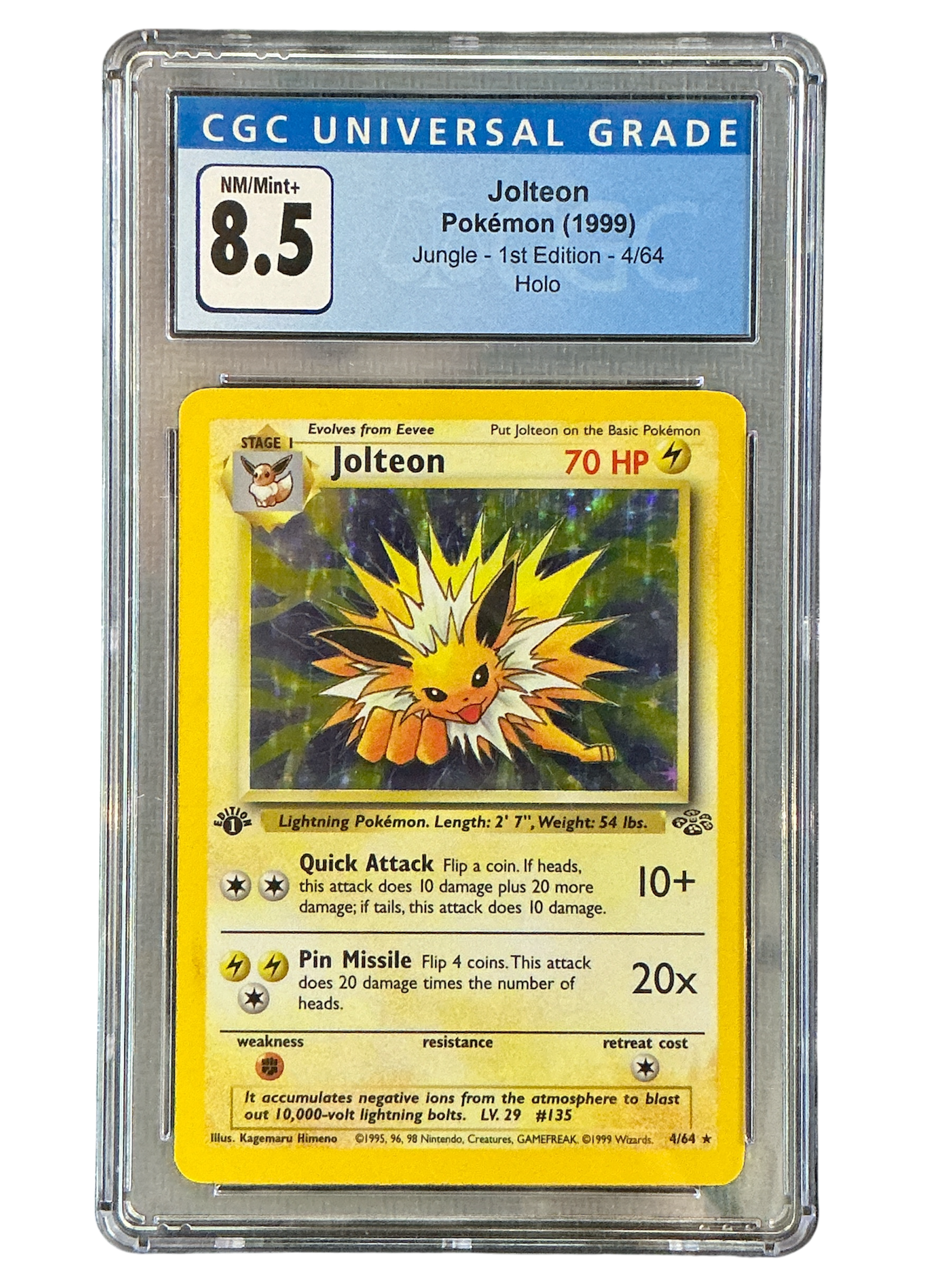 Jungle  004/64 CGC8.5 #3787220028 Jolteon (4)  - 1st Edition Holofoil - Holo Rare