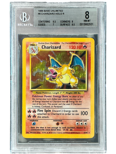 Base Set  004/102 BCG8 #0015662531 Charizard  - Holofoil - Holo Rare