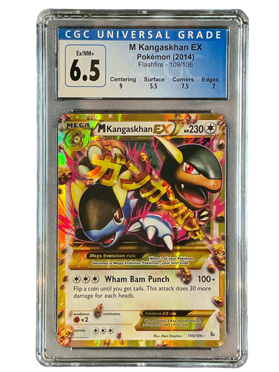 XY  Flashfire  109 CGC6.5 #3998437005 M Kangaskhan EX (109 Secret Rare)  - Holofoil - Secret Rare