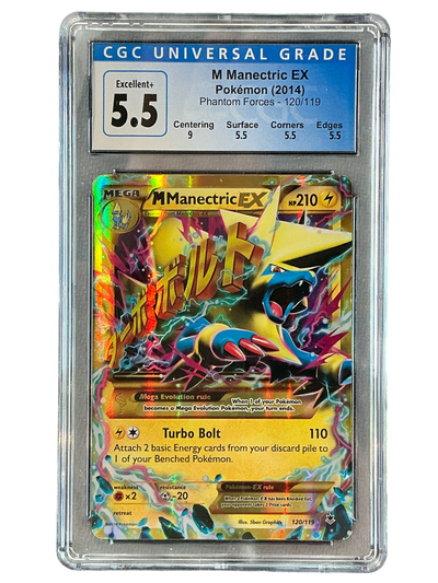 XY  Phantom Forces  120/119 CGC5.5 #3998437006 M Manectric EX (120 Secret Rare)  - Holofoil - Secret Rare