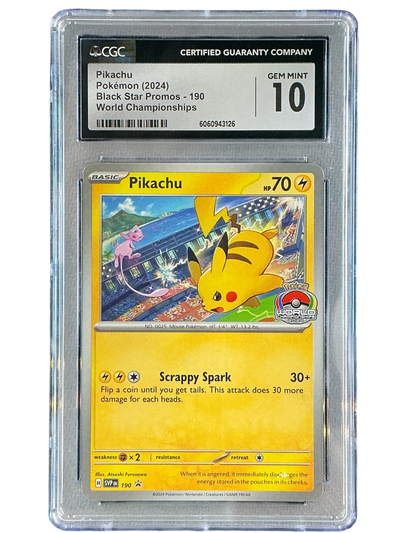 SV Scarlet & Violet Promo Cards  190 CGC10 #6060943126 Pikachu  - Promo