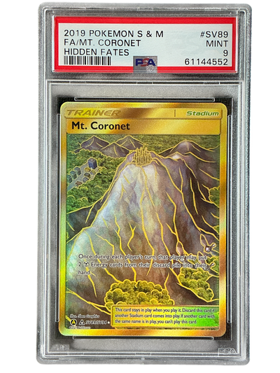Hidden Fates Shiny Vault  SV89 PSA9 #61144552 Mt. Coronet  - Holofoil - Shiny Holo Rare