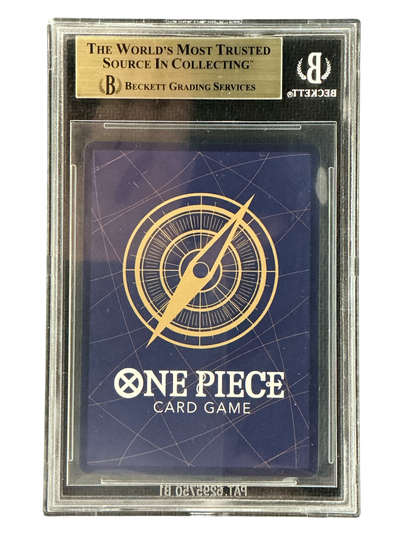 The Azure Seas Seven  OP14-119 BGS9.5 #0019608729 Dracule Mihawk (Manga) (OP14-119)  - Foil - Secret Rare