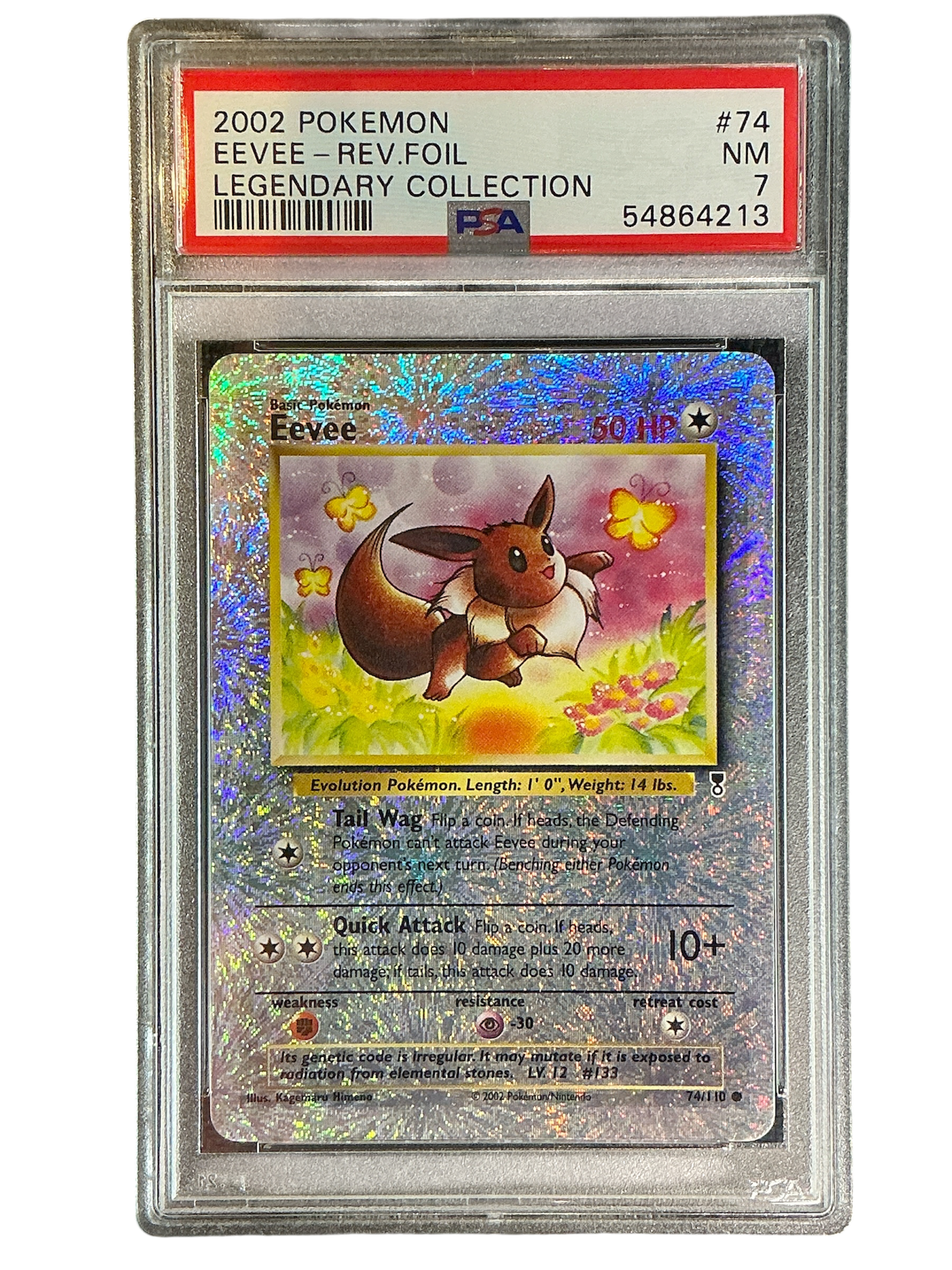 Legendary Collection  074/110 PSA7 #54864213 Eevee  - Reverse Holofoil - Common