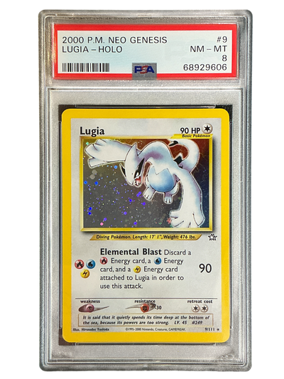 Neo Genesis  009/111 PSA8 #68929606 Lugia  - Unlimited Holofoil - Holo Rare