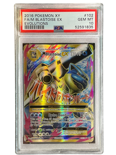 XY  Evolutions  102/108 PSA10 #52591835 M Blastoise EX (Full Art)  - Holofoil - Ultra Rare