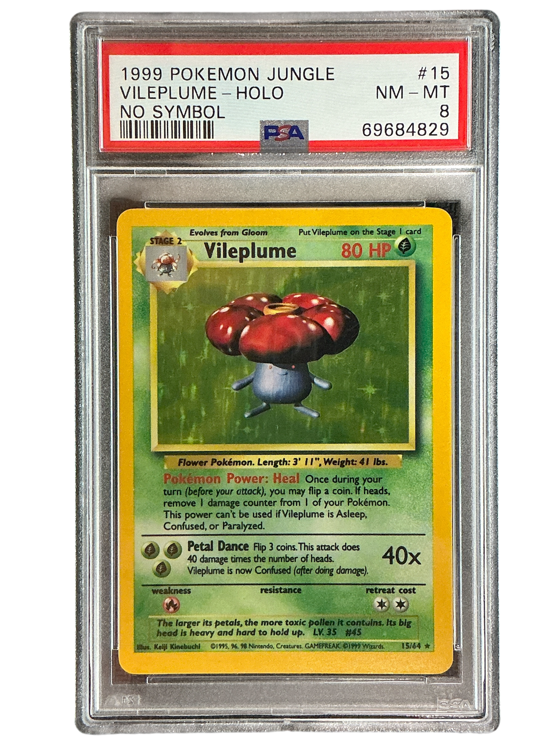 Jungle  015/64 PSA8 #69684829 Vileplume (15)  - Unlimited Holofoil - Holo Rare