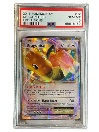 XY  Evolutions  072/108 PSA10 #55818150 Dragonite EX  - Holofoil - Ultra Rare