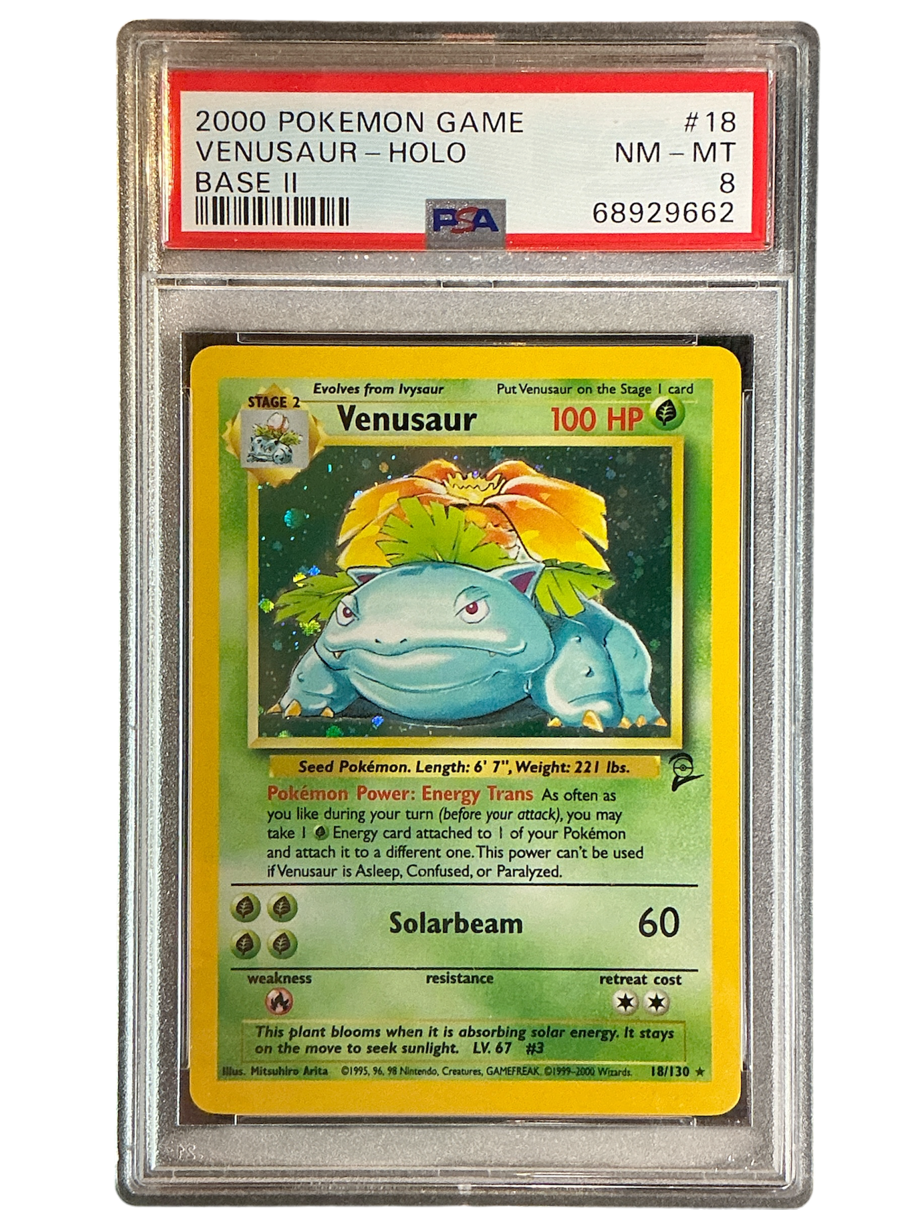 Base Set 2  018/130 PSA8 #68929662 Venusaur  - Holofoil - Holo Rare