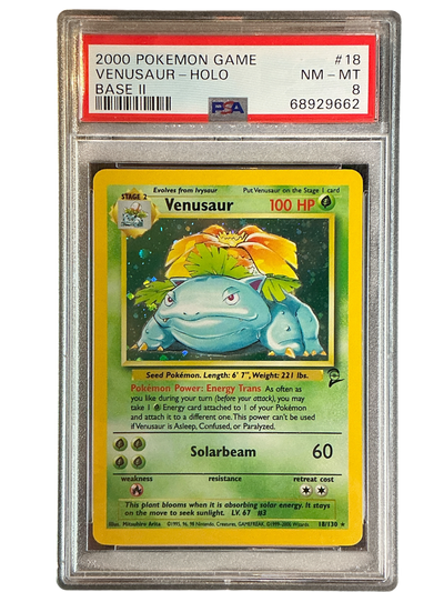 Base Set 2  018/130 PSA8 #68929662 Venusaur  - Holofoil - Holo Rare