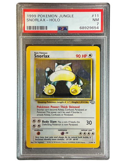 Jungle  011/64 PSA7 #68929654 Snorlax (11)  - Unlimited Holofoil - Holo Rare