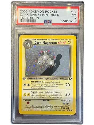 Team Rocket  011/82 PSA7 #55818269 Dark Magneton (11)  - 1st Edition Holofoil - Holo Rare