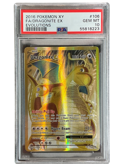 XY  Evolutions  106/108 PSA10 #55818223 Dragonite EX (Full Art)  - Holofoil - Ultra Rare