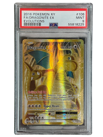 XY  Evolutions  106/108 PSA9 #55818225 Dragonite EX (Full Art)  - Holofoil - Ultra Rare