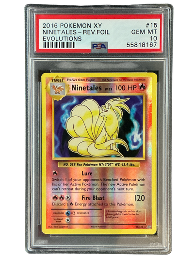 XY  Evolutions  015/108 PSA10 #55818167 Ninetales  - Reverse Holofoil - Holo Rare