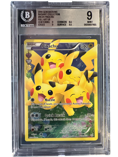 Generations Radiant Collection  RC29/RC32 BGS9 #0020697485 Pikachu (Full Art)  - Holofoil - Ultra Rare