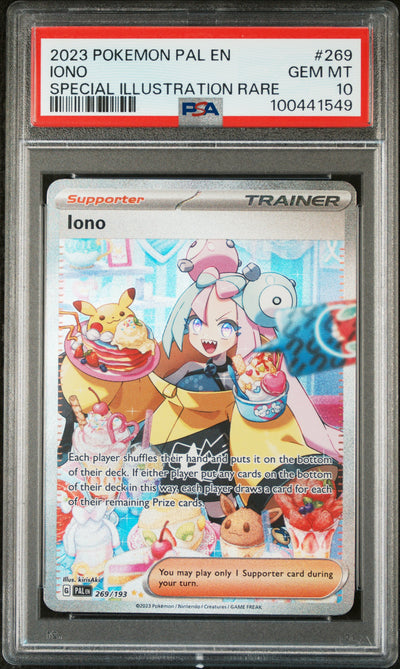 SV02 Paldea Evolved  269/193 PSA10 #100441549 Iono  - Holofoil - Special Illustration Rare