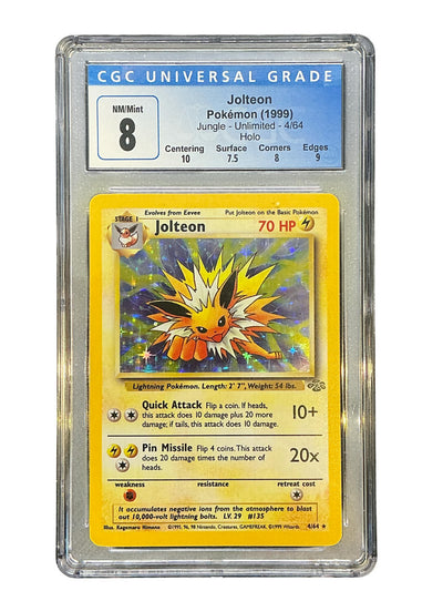 Jungle  004/64 CGC8 #4013065090 Jolteon (4)  - Unlimited Holofoil - Holo Rare