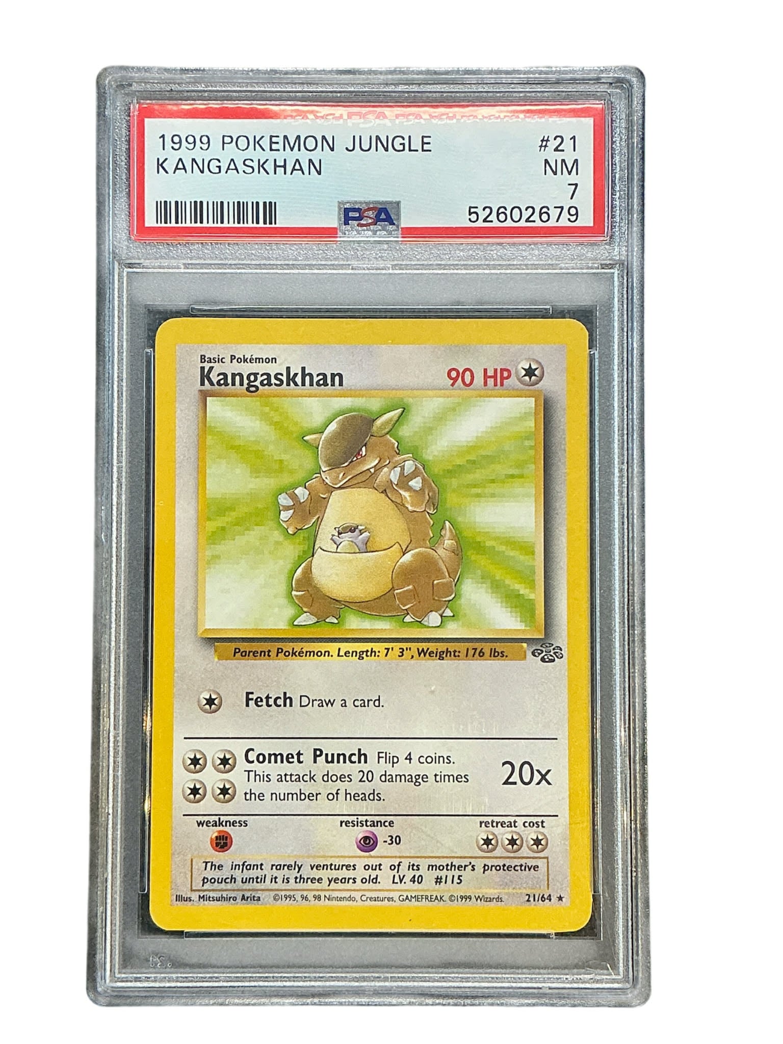 Jungle  021/64 PSA7 #52602679 Kangaskhan (21)  - Unlimited - Rare