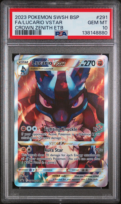SWSH Sword & Shield Promo Cards  SWSH291 PSA10 #138148880 Lucario VSTAR  - Holofoil - Promo