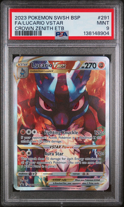 SWSH Sword & Shield Promo Cards  SWSH291 PSA9 #138148904 Lucario VSTAR  - Holofoil - Promo