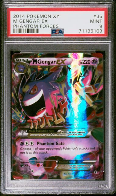XY  Phantom Forces  035/119 PSA 9 #71196109 M Gengar EX  - Holofoil - Ultra Rare
