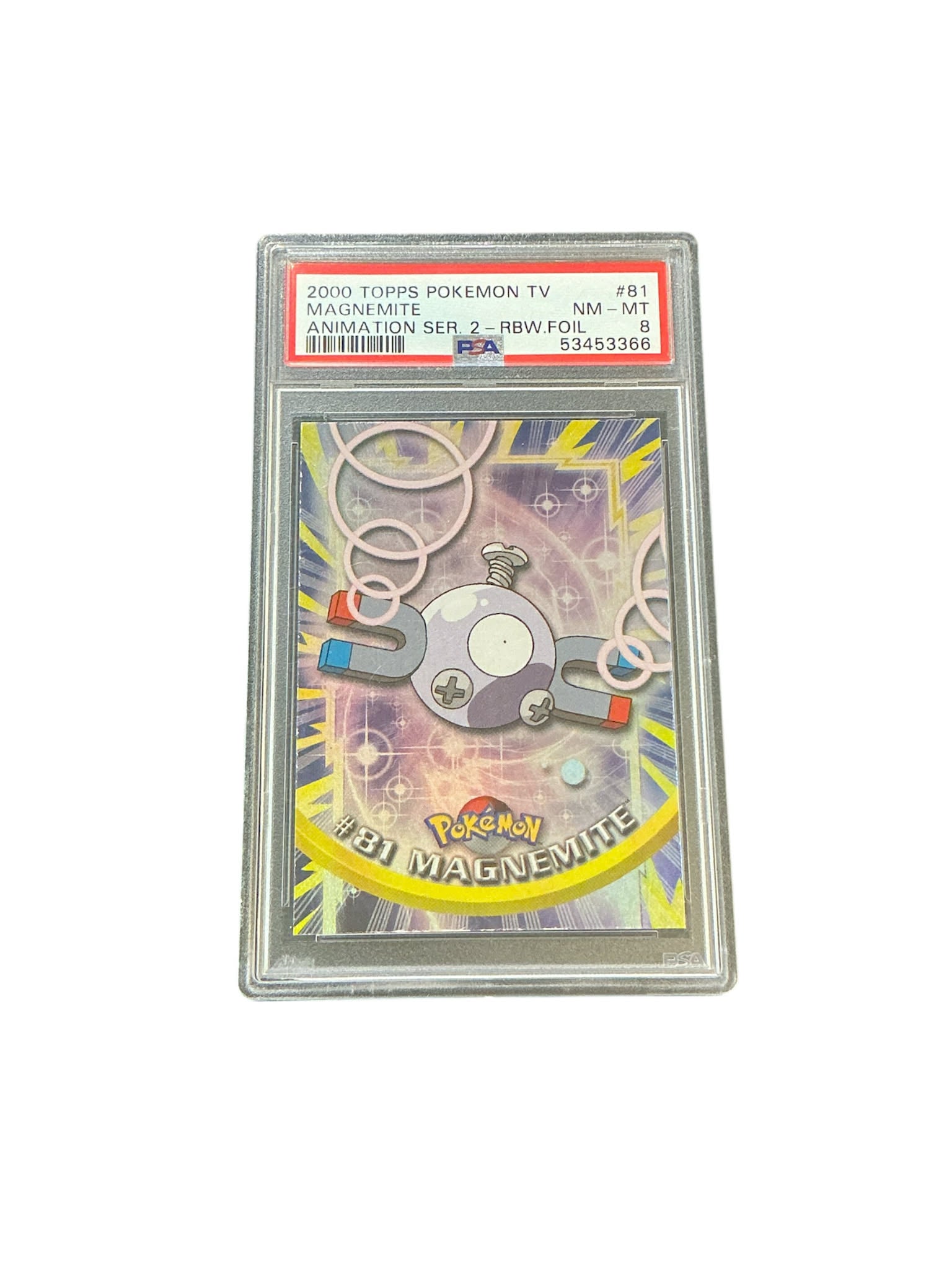 Topps Chrome 2000 - Series 1 &2 #081 - PSA8 #53453366 - Magnemite