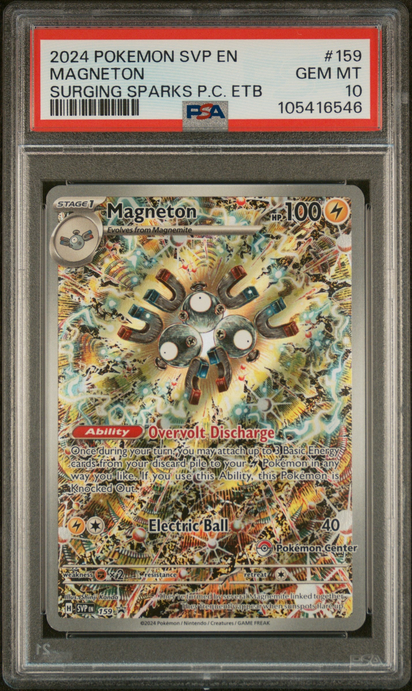 SV Scarlet & Violet Promo Cards  159 PSA10 #105416546 Magneton  - Holofoil - Promo - Pokemon Center