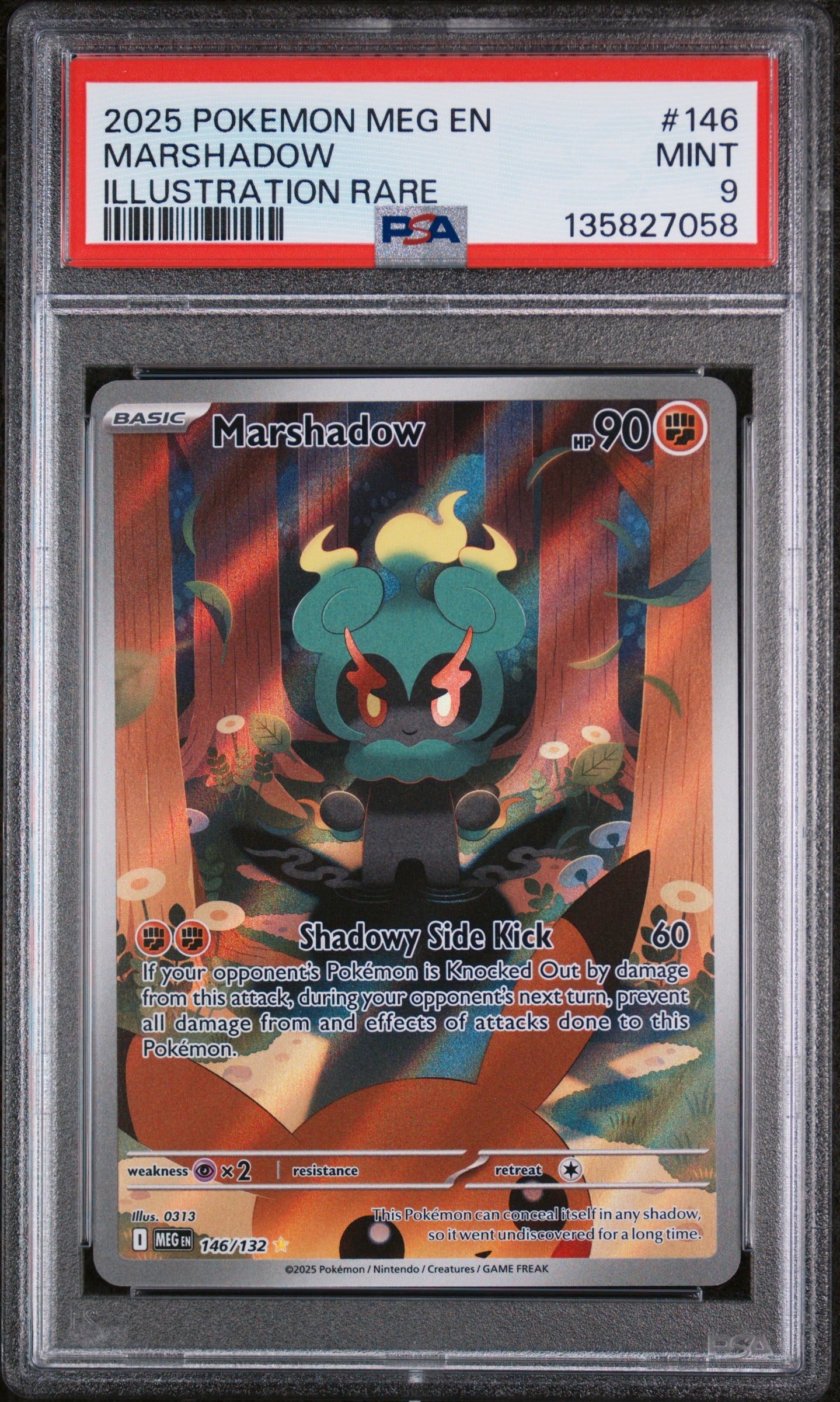 ME01 Mega Evolution  146/132 PSA9 #135827058 Marshadow  - Holofoil - Illustration Rare