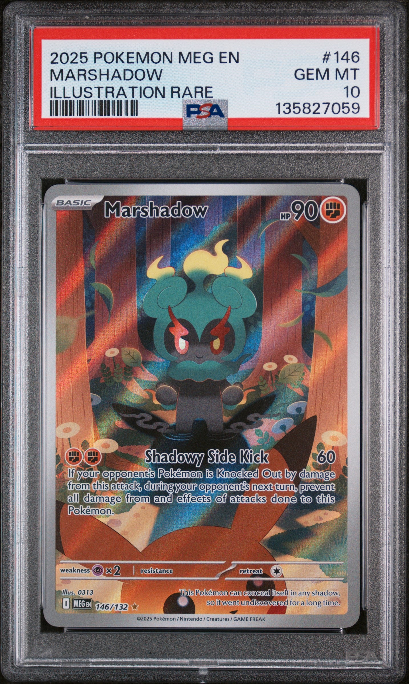 ME01 Mega Evolution  146/132 PSA10 #135827059 Marshadow  - Holofoil - Illustration Rare