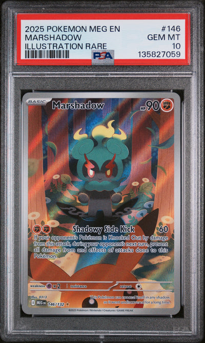 ME01 Mega Evolution  146/132 PSA10 #135827059 Marshadow  - Holofoil - Illustration Rare