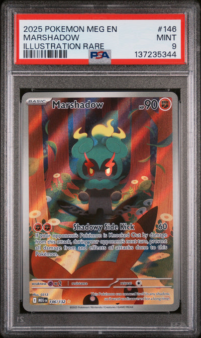 ME01 Mega Evolution  146/132 PSA9 #137235344 Marshadow  - Holofoil - Illustration Rare