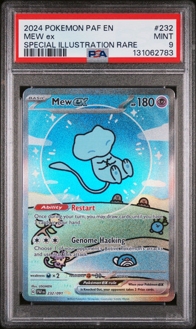 SV Paldean Fates  232/091 PSA9 #131062783 Mew ex  - Holofoil - Special Illustration Rare