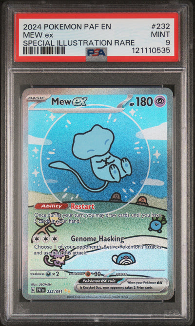 SV Paldean Fates  232/091 PSA9 #121110535 Mew ex  - Holofoil - Special Illustration Rare