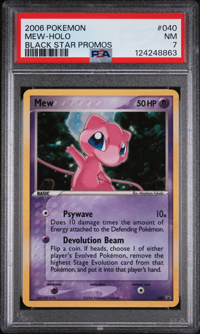 Nintendo Promos  040 PSA 7 #124248863 Mew  - Holofoil - Promo
