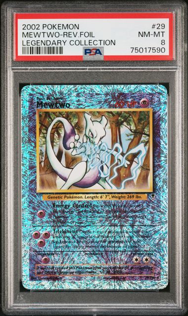 Legendary Collection  029 PSA 8 #75017590 Mewtwo  - Reverse Holofoil - Rare