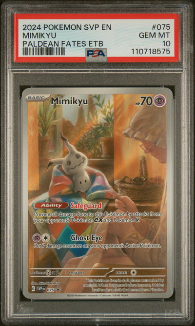 SV Scarlet & Violet Promo Cards  075 PSA10 #110718575 Mimikyu  - Holofoil - Promo