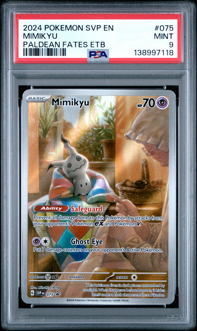 SV Scarlet & Violet Promo Cards  075 PSA9 #138997118 Mimikyu  - Holofoil - Promo