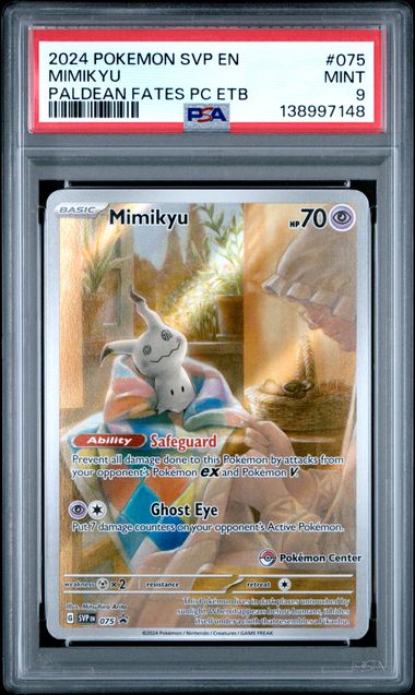 SV Scarlet & Violet Promo Cards 075 PSA9 #138997148 Mimikyu POKEMON CENTER  - Holofoil - Promo