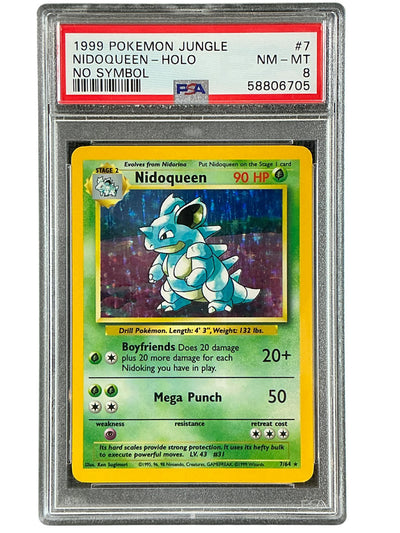 Jungle  007/64 PSA7 #58806705 Nidoqueen (7)  - Unlimited Holofoil - Holo Rare