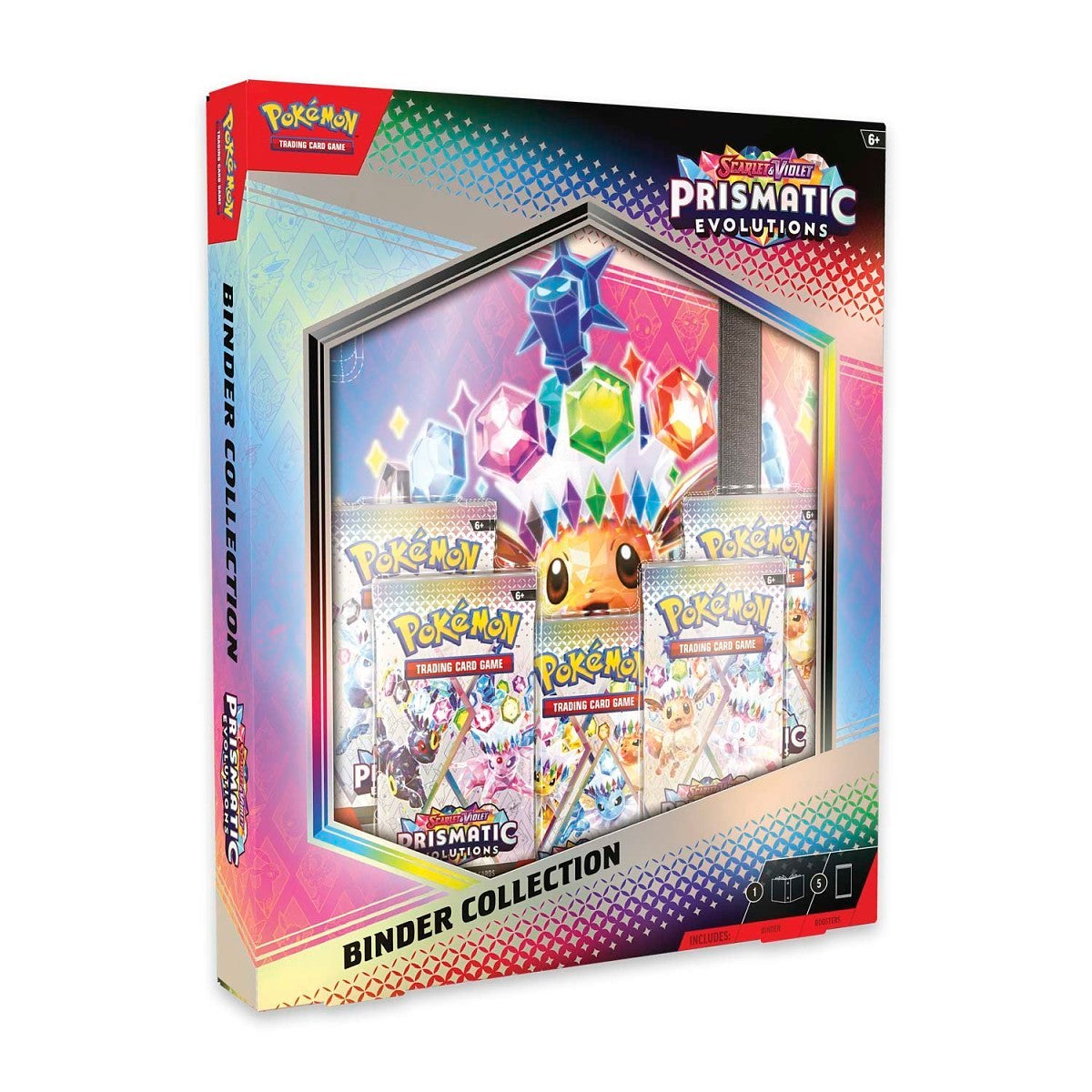 Pokemon Scarlet & Violet - SV08.5 - Prismatic Evolutions Binder Collection (5 packs)