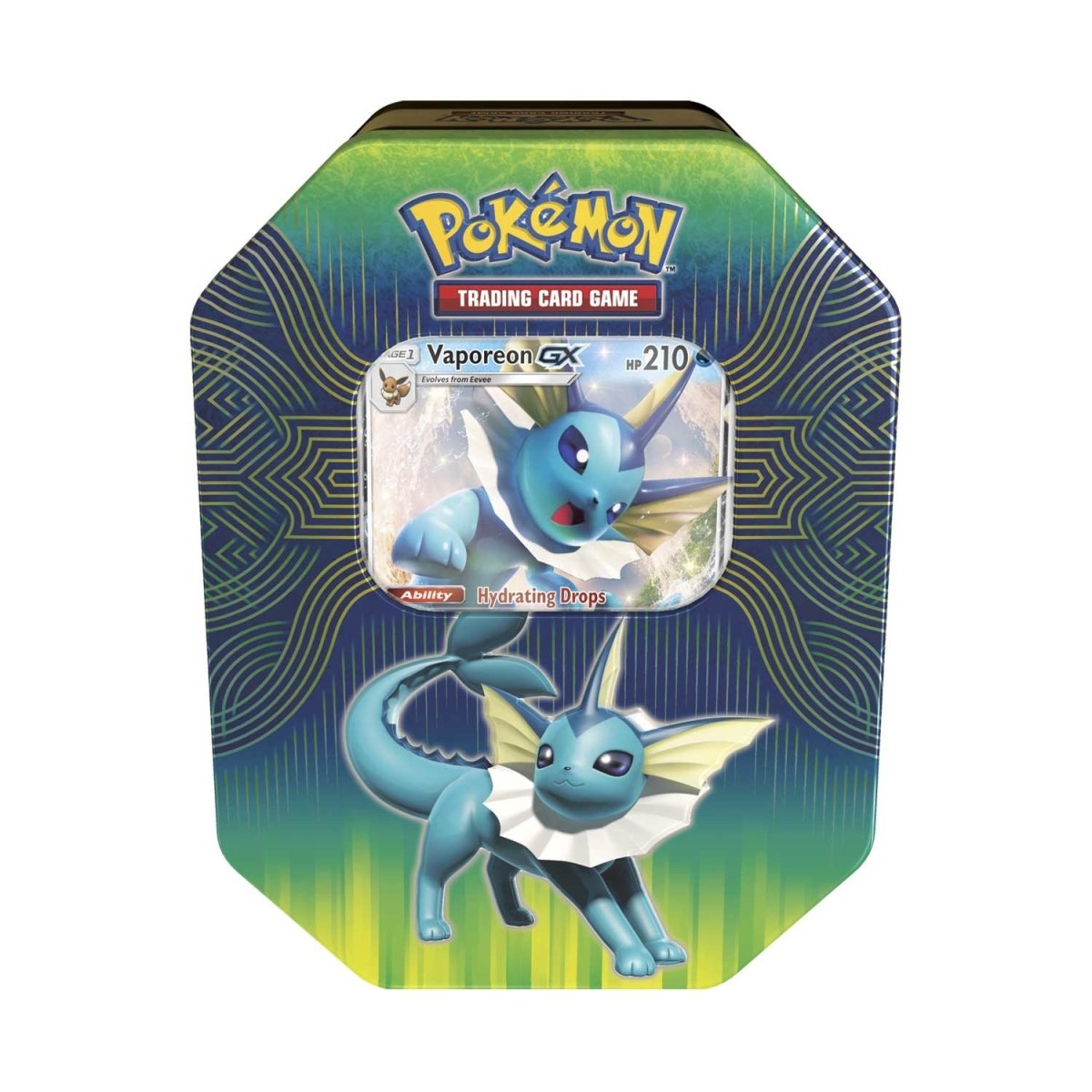 Pokemon Elemental Power Tin - Vaporeon (4 packs)